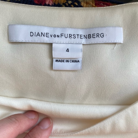 Diane Von Furstenburg Belita Silk Lace Ivory Skirt - Picture 12 of 14